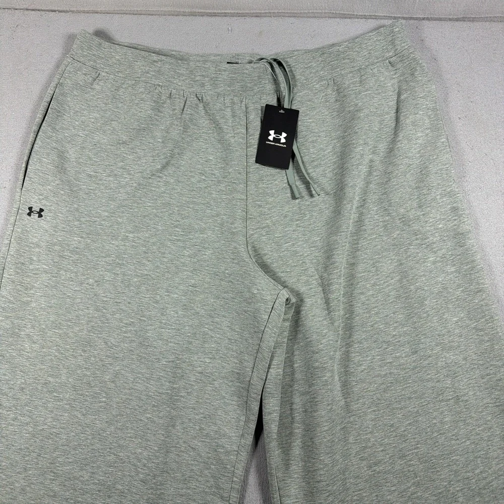 Under Armour Sweatpants Women 2XL Gray UA Unstoppable Fleece Wide Leg Drawstring